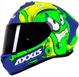 Axxis Draken Garglen Matt Fluor Green Kask