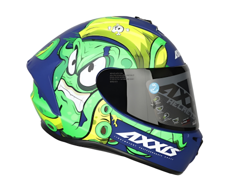 Axxis Draken Garglen Matt Fluor Green Kask