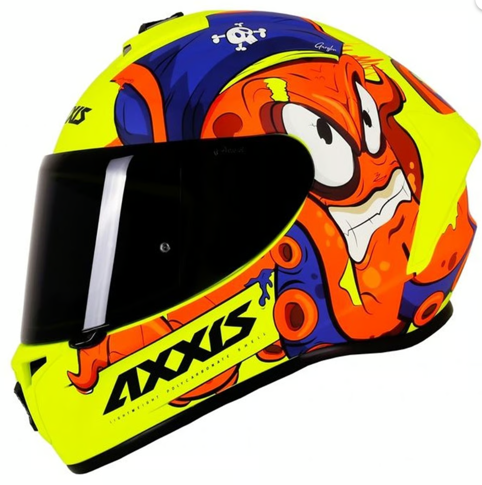 Axxis Draken S Garglen Matt Fluor Orange Kask