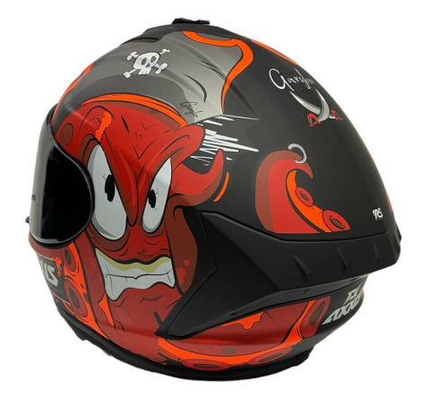 Axxis Draken Garglen Matt Red Kask