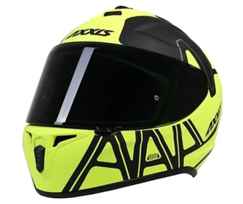 Axxis Draken Dekers Matt Fluor Yellow Kask