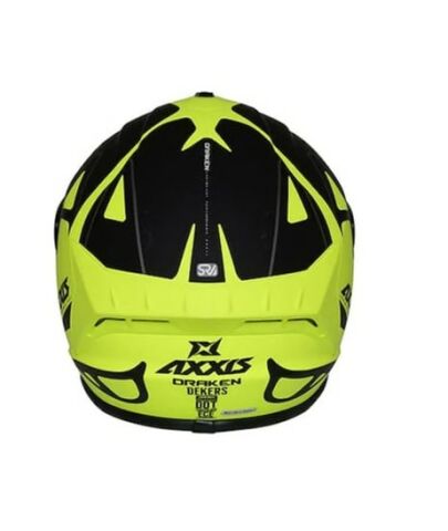 Axxis Draken Dekers Matt Fluor Yellow Kask