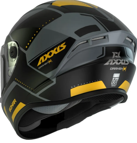 Axxis Draken S Sonar Matt Yellow Kask