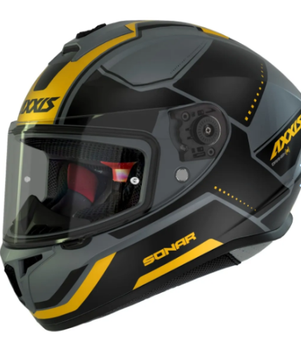Axxis Draken S Sonar Matt Yellow Kask