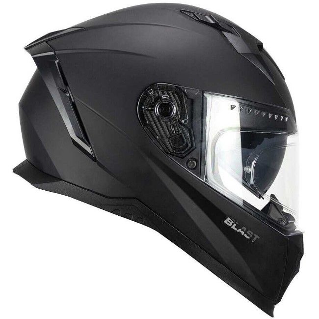 CGM 311A ​​BLAST MONO Tam Yüz Motosiklet Kaskı Mat Siyah