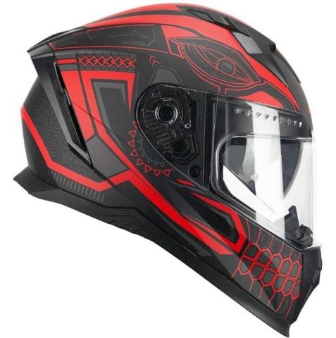 CGM 311M BLAST MAYA TAM KAPALI Motosiklet Kaskı Siyah Kırmızı Mat