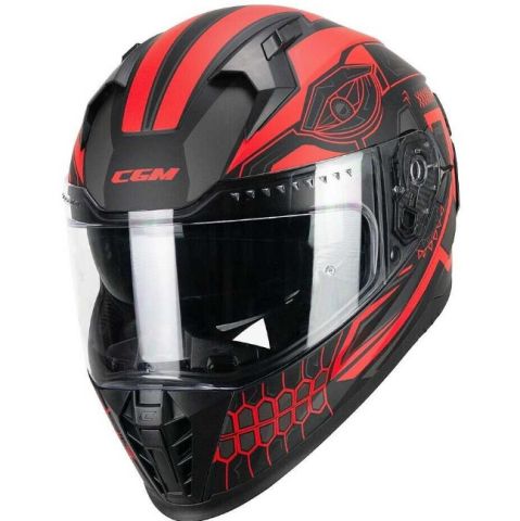 CGM 311M BLAST MAYA TAM KAPALI Motosiklet Kaskı Siyah Kırmızı Mat