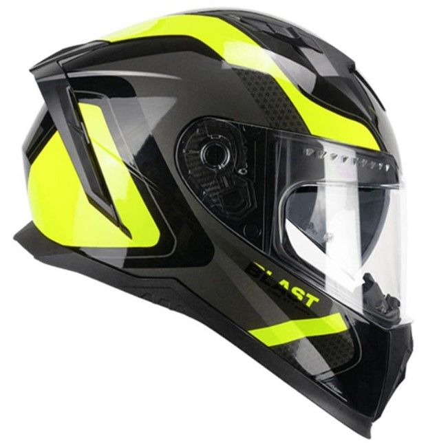 CGM 311R BLAST RACE KAPALI KASK Sarı-Siyah