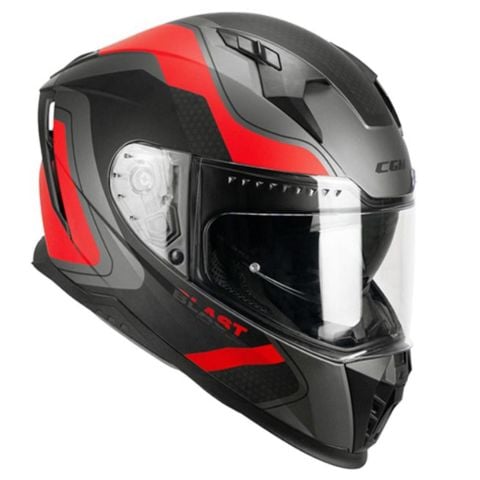 CGM 311R BLAST RACE KAPALI KASK Antrasit-Kırmızı