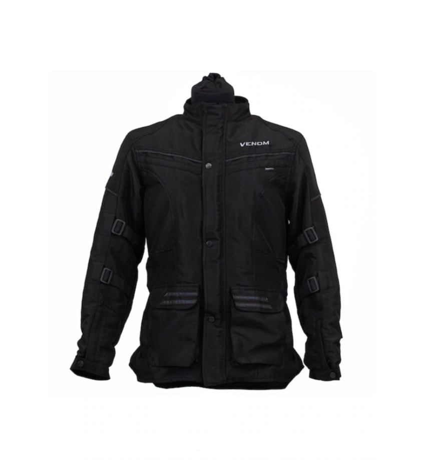 Venom Touring Pro Erkek Motosiklet Montu Siyah