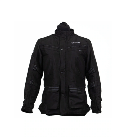 Venom Touring Pro Erkek Motosiklet Montu Siyah