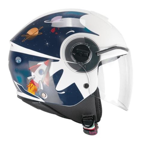 CGM 261S MINI SPACE ÇOCUK KASKI Lacivert-Beyaz