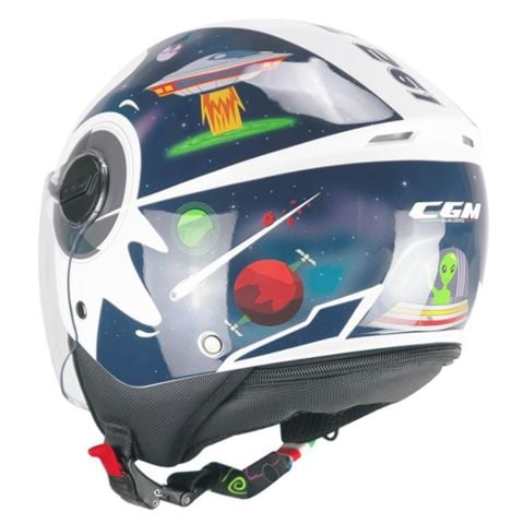 CGM 261S MINI SPACE ÇOCUK KASKI Lacivert-Beyaz