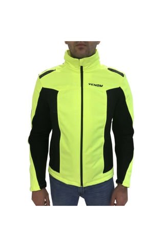 Venom Jaws Air Mesh Soft Shell Sarı Ceket - Motosiklet Montu
