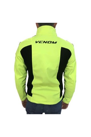 Venom Jaws Air Mesh Soft Shell Sarı Ceket - Motosiklet Montu