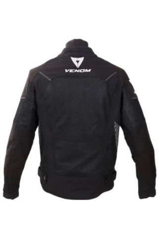 Venom Urban Full File Erkek Siyah Ceket - Motosiklet Montu