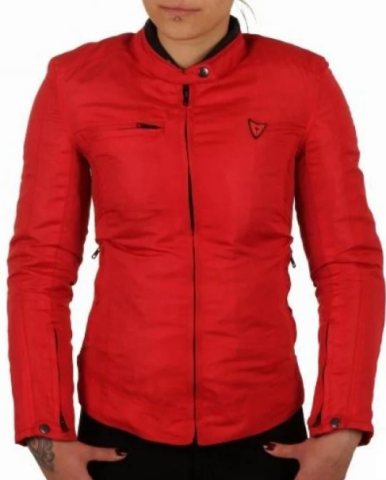 Venom Lady Alice Kırmızı Kadın Motosiklet Montu