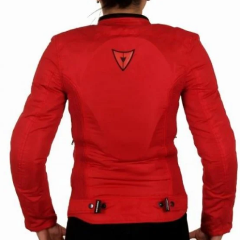 Venom Lady Alice Kırmızı Kadın Motosiklet Montu